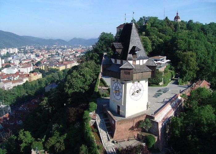 Graz Clock Tower Grazer Uhrturm — Austria in USA photo