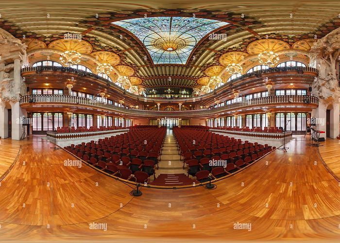 Palau de la Musica Catalana 360° view of palau de la musica. barcelona - Alamy photo
