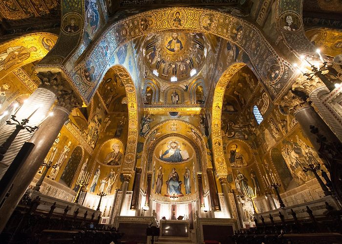 Palazzo Reale-Cappella Palatina The Arab-Norman-Byzantine Palatine chapel (Cappella Palatina) of ... photo