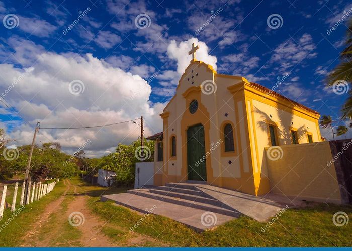 Cupe Beach Cupe church stock image. Image of destination, cupe, maracaipe ... photo