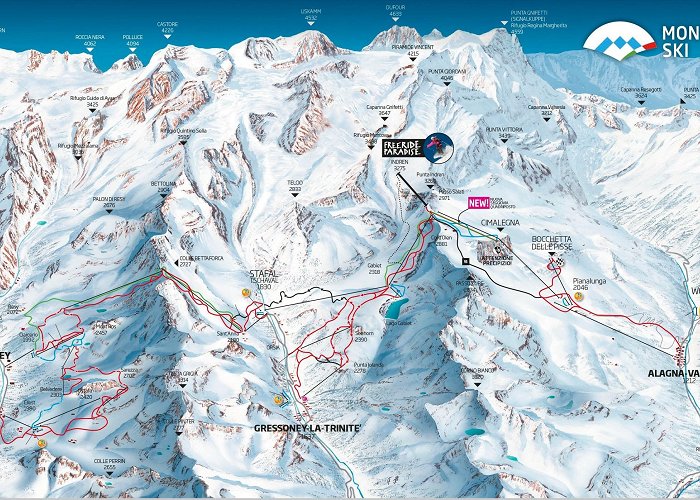 Monterosa Monterosa Ski Trail Map Free Download photo