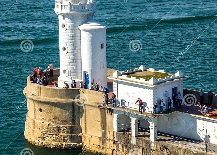 Puerto de Bilbao Lighthouse Near New Port at Bilbao, Spain Editorial Stock Photo ... photo