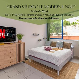 Grand Studio Le Modern Jungle - Residence Les Jacquiers Saint-Denis Exterior photo