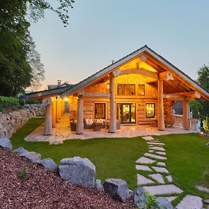 Eveningwood - Dtv 5 Sterne Luxus Huettenparadies, Blockhaus Villa Heimbuchenthal Exterior photo