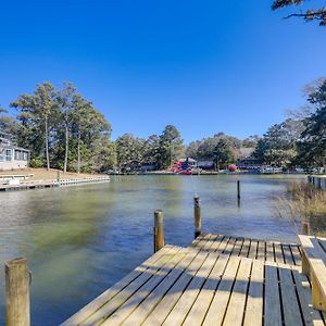 Waterfront Pine Knoll Shores Gem With Boat Dock Villa Exterior photo