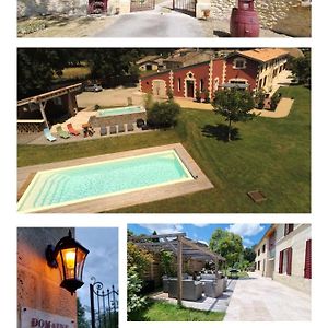 Domaine Des Pierres Precieuses - Demeure De Charme - Grand Standing - 15 Pers - Spa - Massages - Detente Et Bien-Etre - 30' Bordeaux Villa Gauriaguet Exterior photo